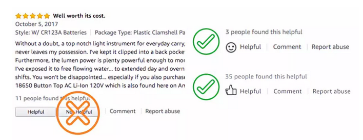 亚马逊正在测试移除评论的“No helpful”按钮.png