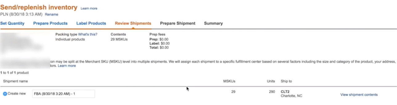 确认输送方案(Review Shipment)